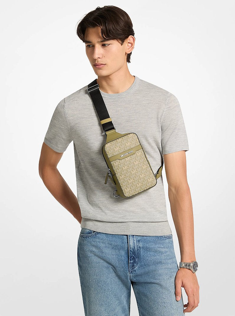 Cooper Medium Signature Logo Sling Bag Oregano Oregano