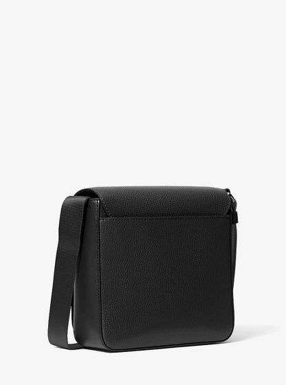 Cooper Pebbled Leather Crossbody Bag Black Black