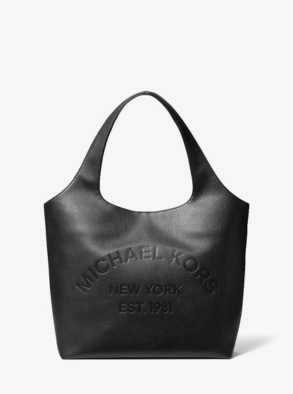 Cooper Small Logo Embossed Tote Bag Black Black
