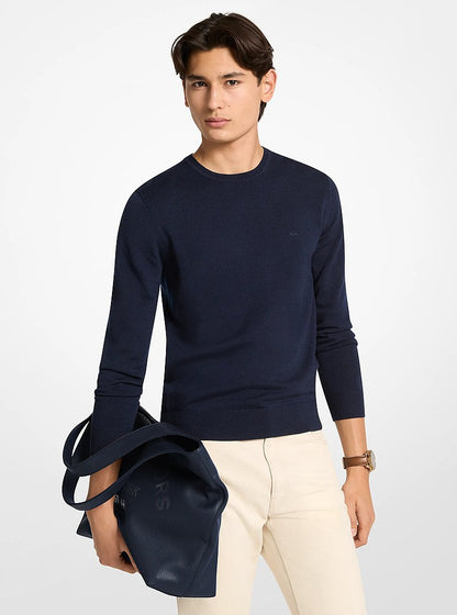 Cooper Small Logo Embossed Tote Bag Navy Navy