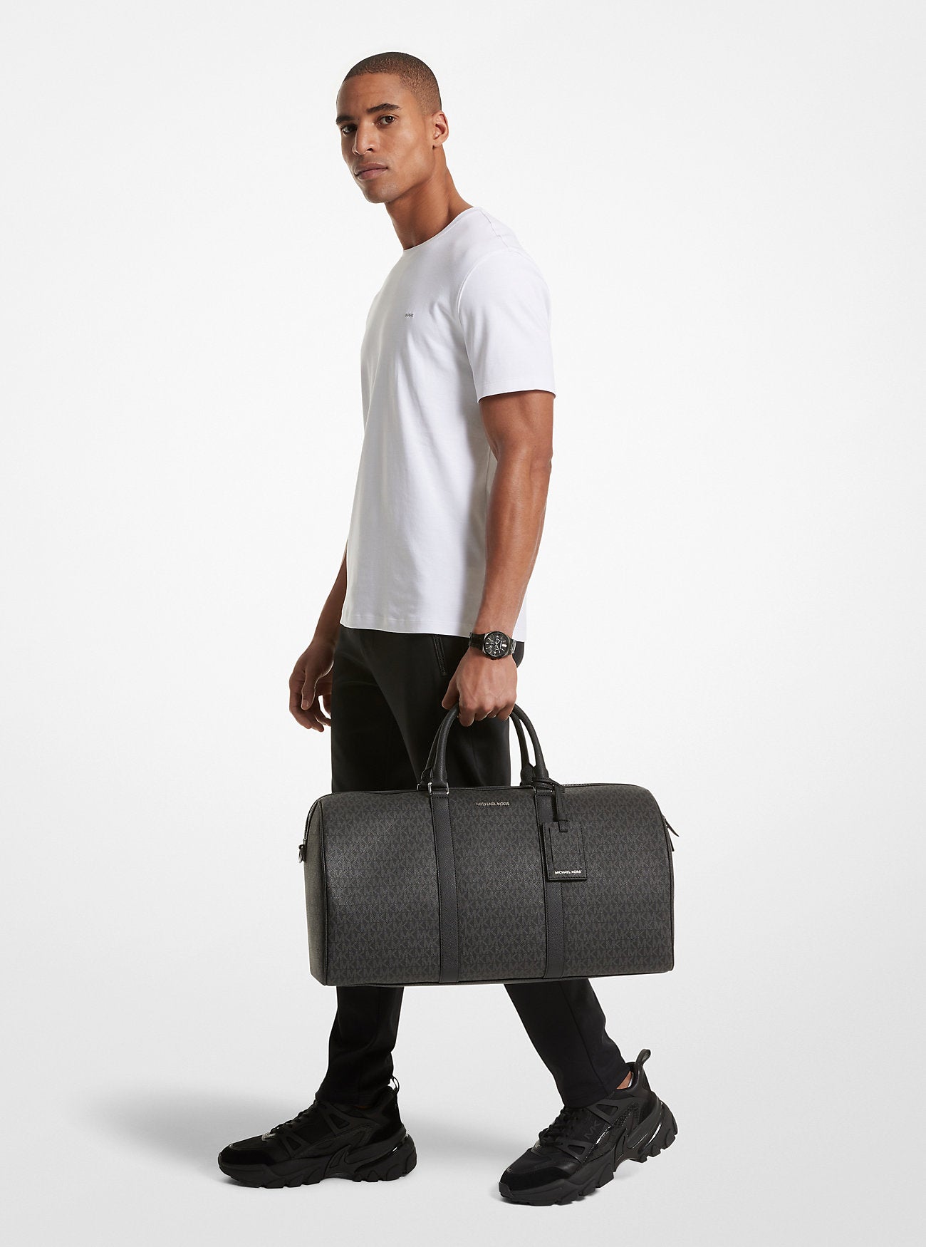 Harrison Logo Weekender Bag Black Black