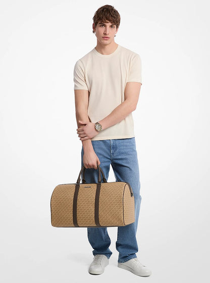 Harrison Logo Weekender Bag Camel Camel