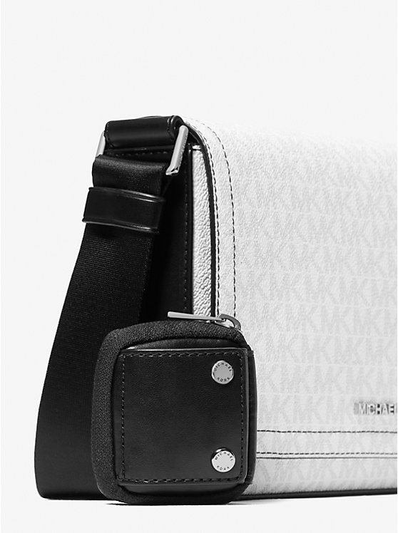 Cooper Mini Signature Logo Crossbody Bag With Pouch Bright Wht