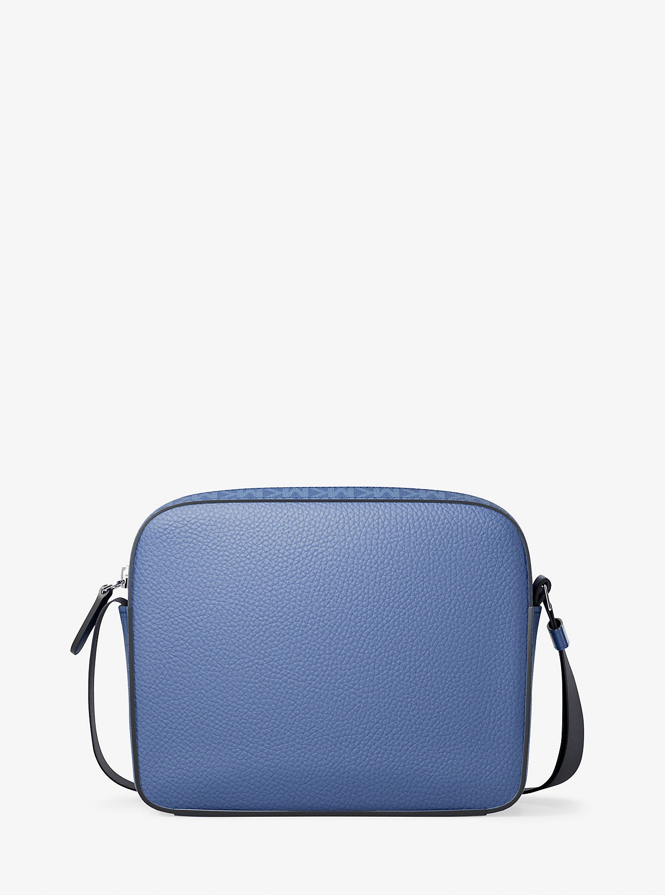 Cooper Medium Pebbled Leather and Signature Logo Camera Crossbody Bag Galaxy Blue Galaxy Blue