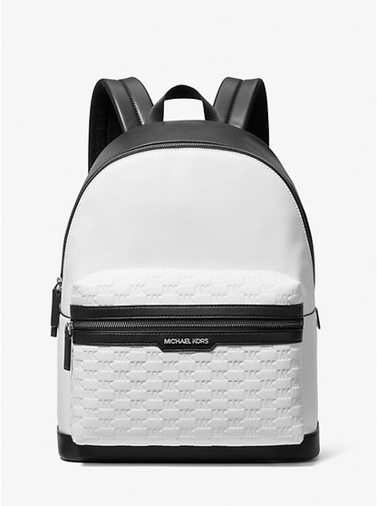 Micheal Kors Cooper Logo Embossed Backpack Black