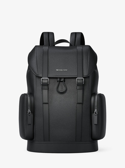 Cooper Pebbled Leather Backpack Black Black