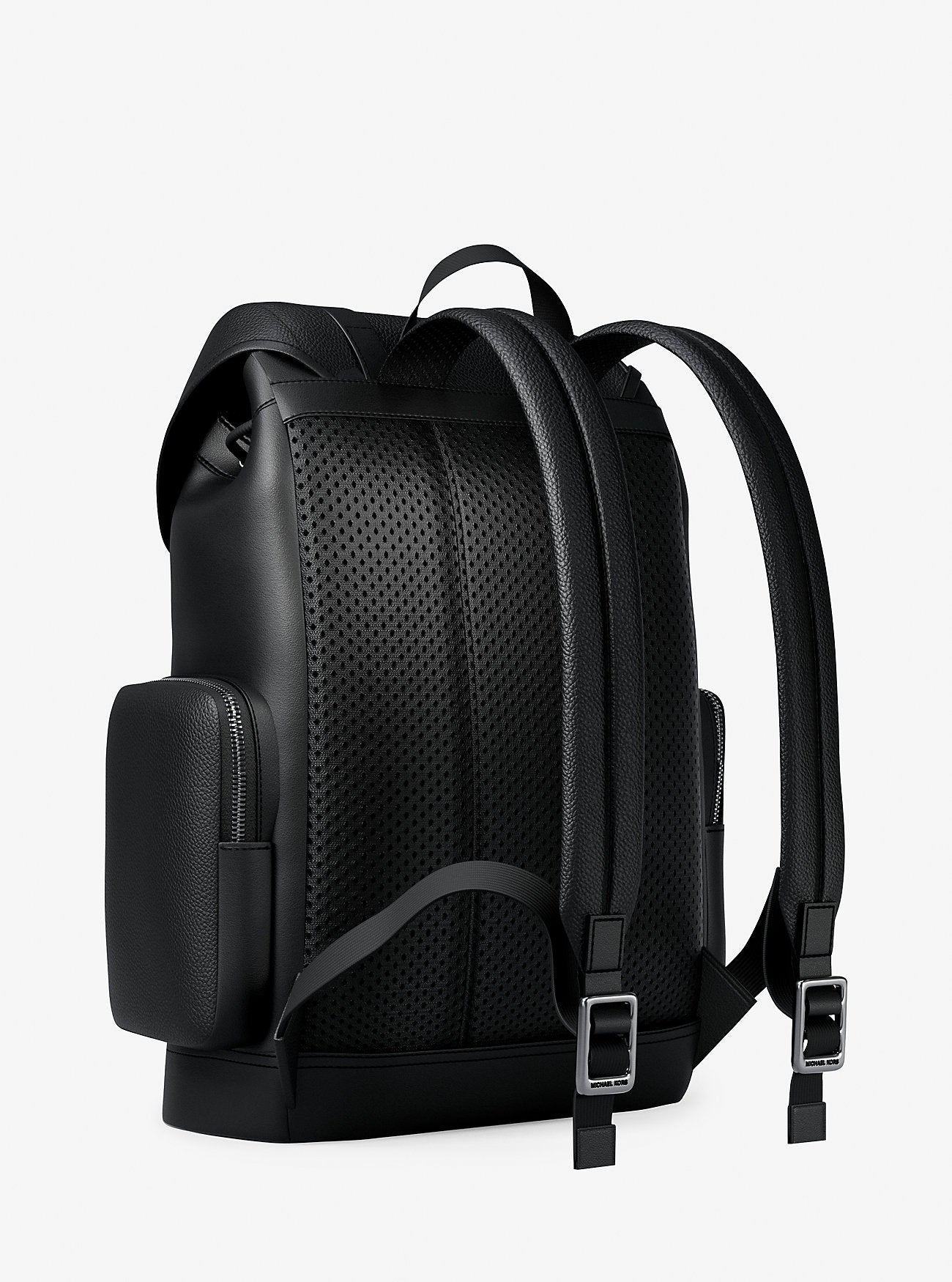 Cooper Pebbled Leather Backpack Black Black