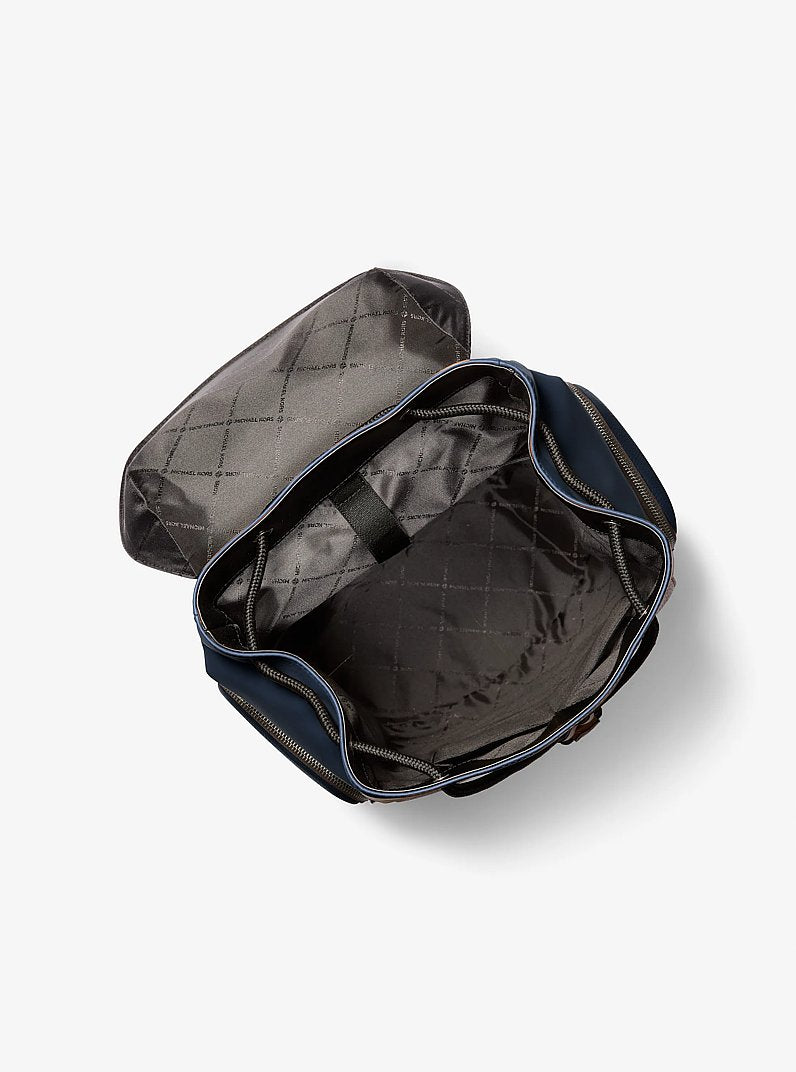 Cooper Pebbled Leather Backpack Navy Navy