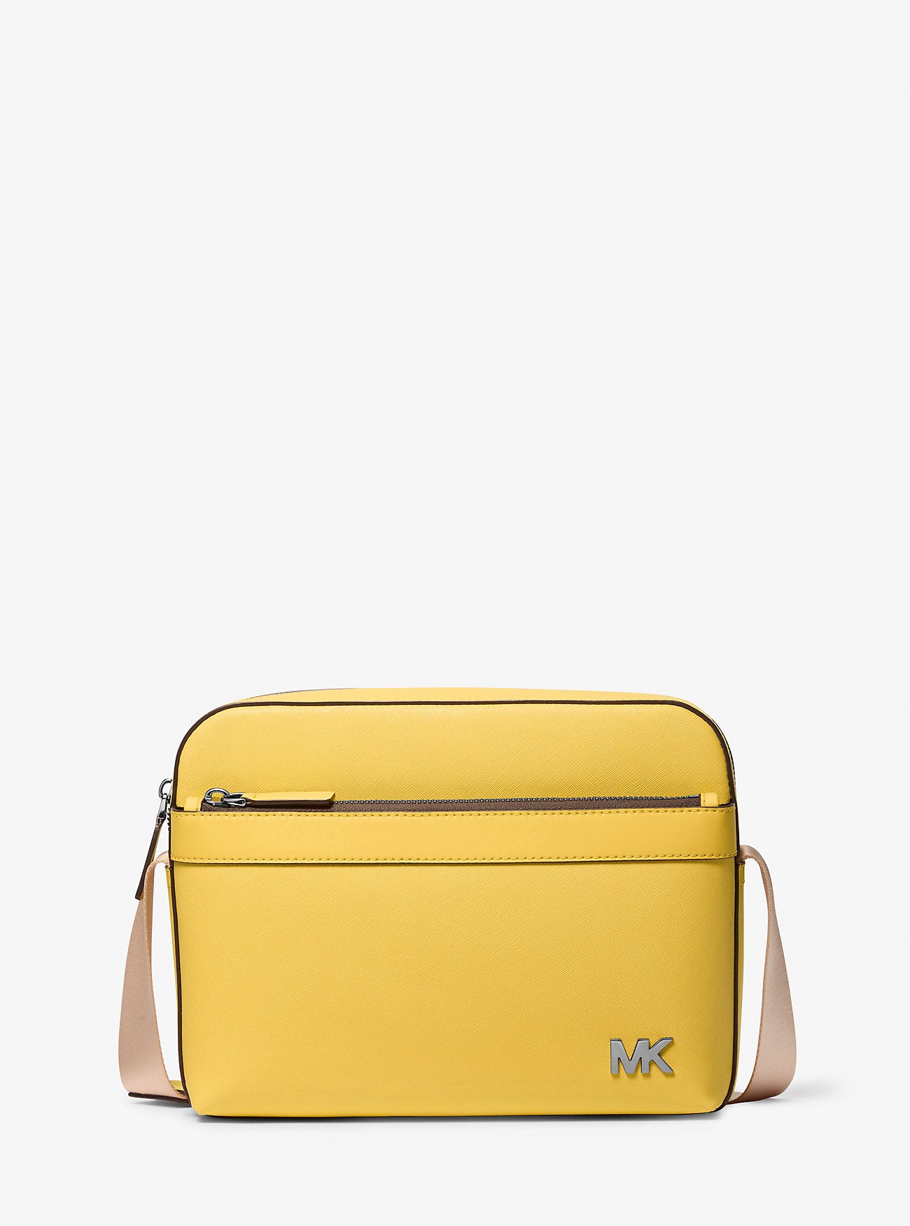 Cooper Saffiano Leather Utility Crossbody Bag Daisy Yellow Daisy Yellow