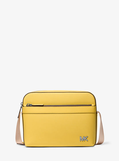 Cooper Saffiano Leather Utility Crossbody Bag Daisy Yellow Daisy Yellow