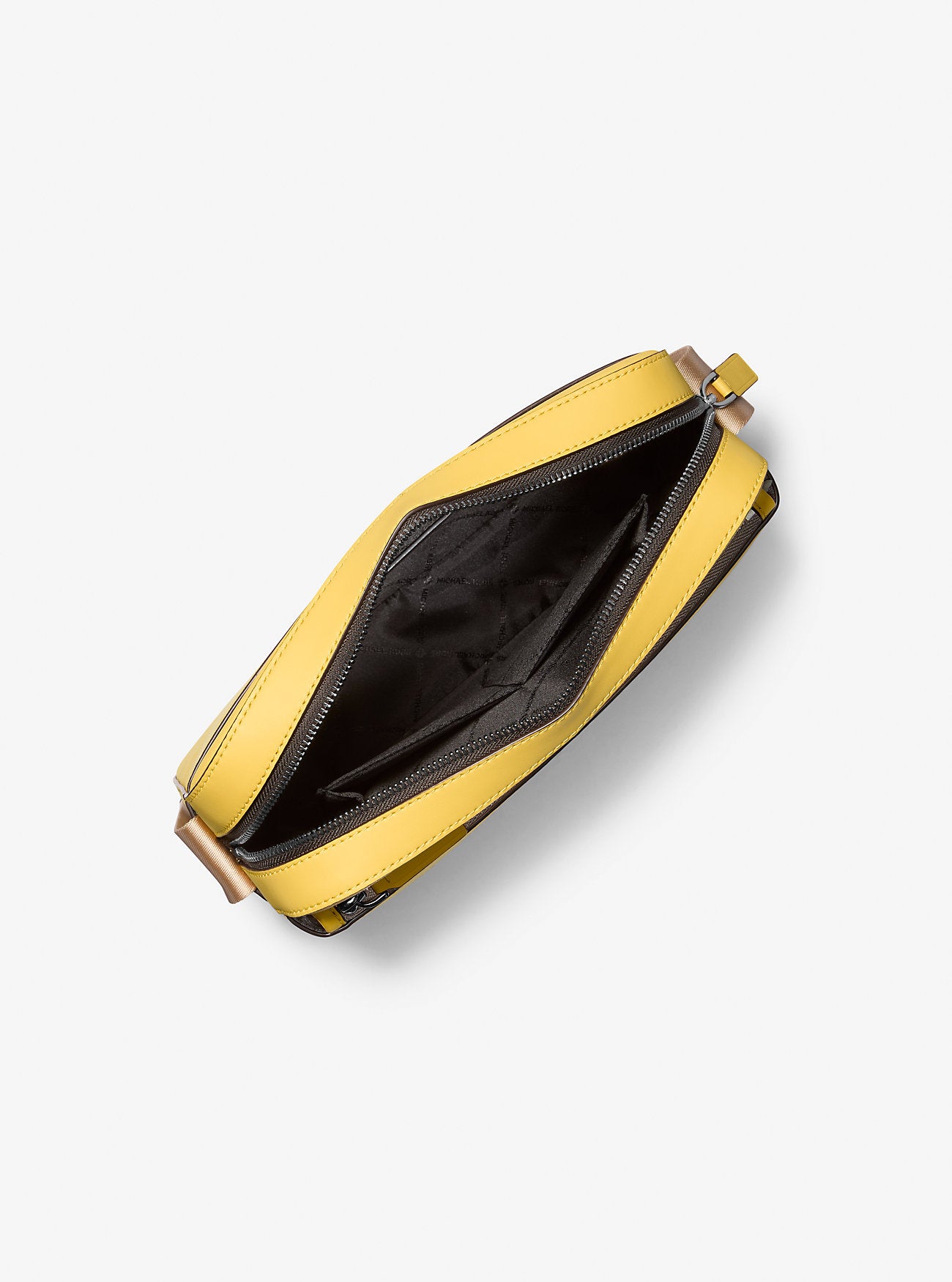 Cooper Saffiano Leather Utility Crossbody Bag Daisy Yellow Daisy Yellow