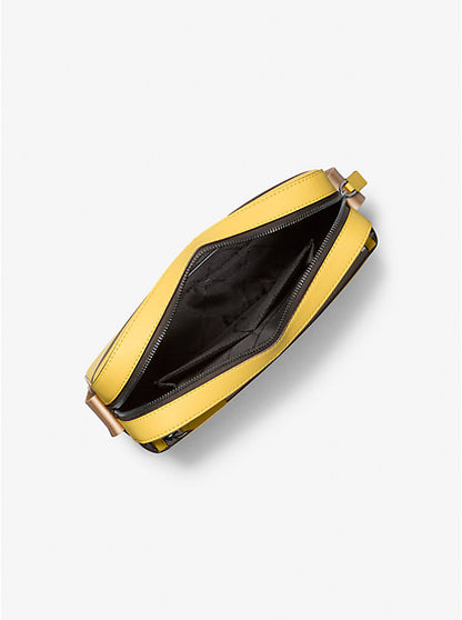 Cooper Saffiano Leather Utility Crossbody Bag Daisy Yellow
