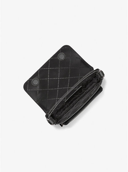 Cooper Saffiano Leather Crossbody Bag Black