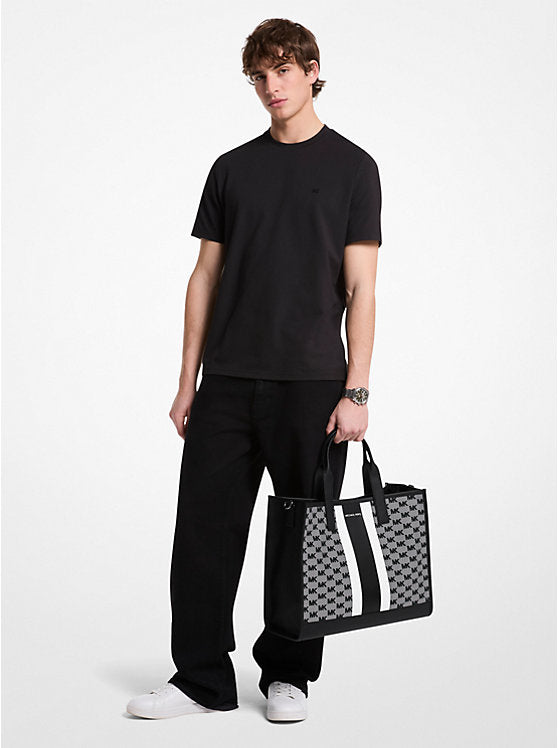 Cooper Logo Jacquard Tote Bag Black