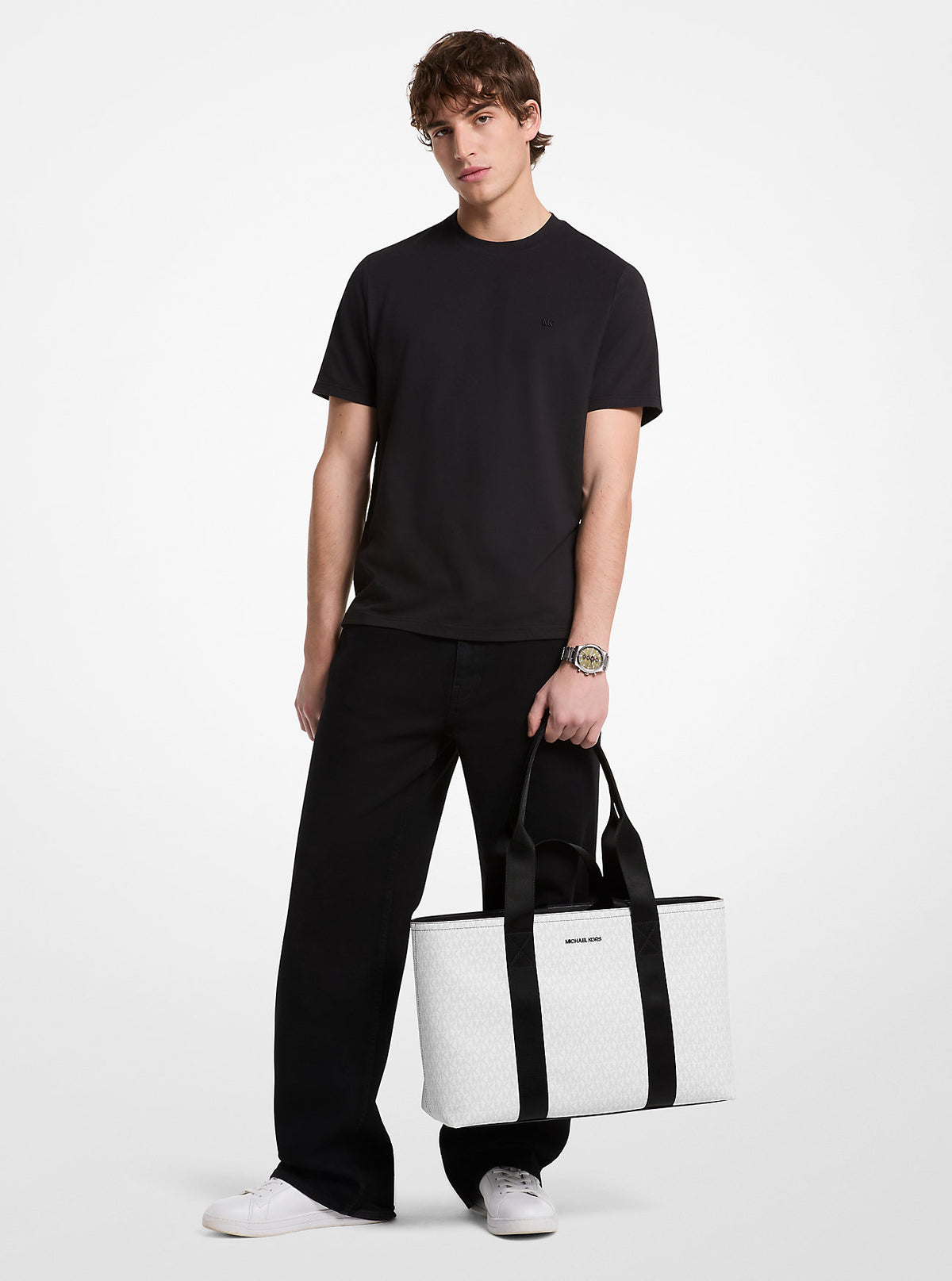 Cooper Signature Logo Tote Bag Bright Wht Bright Wht