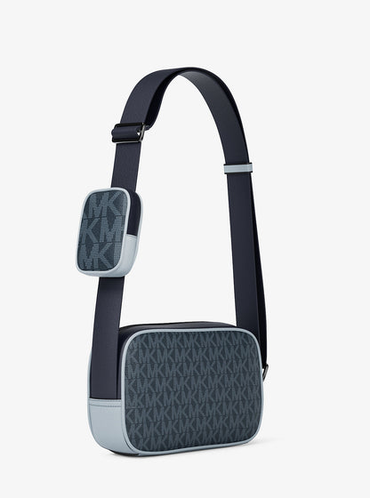 Cooper Small Signature Logo Camera Crossbody Bag With Pouch Admirl Multi Admirl Multi