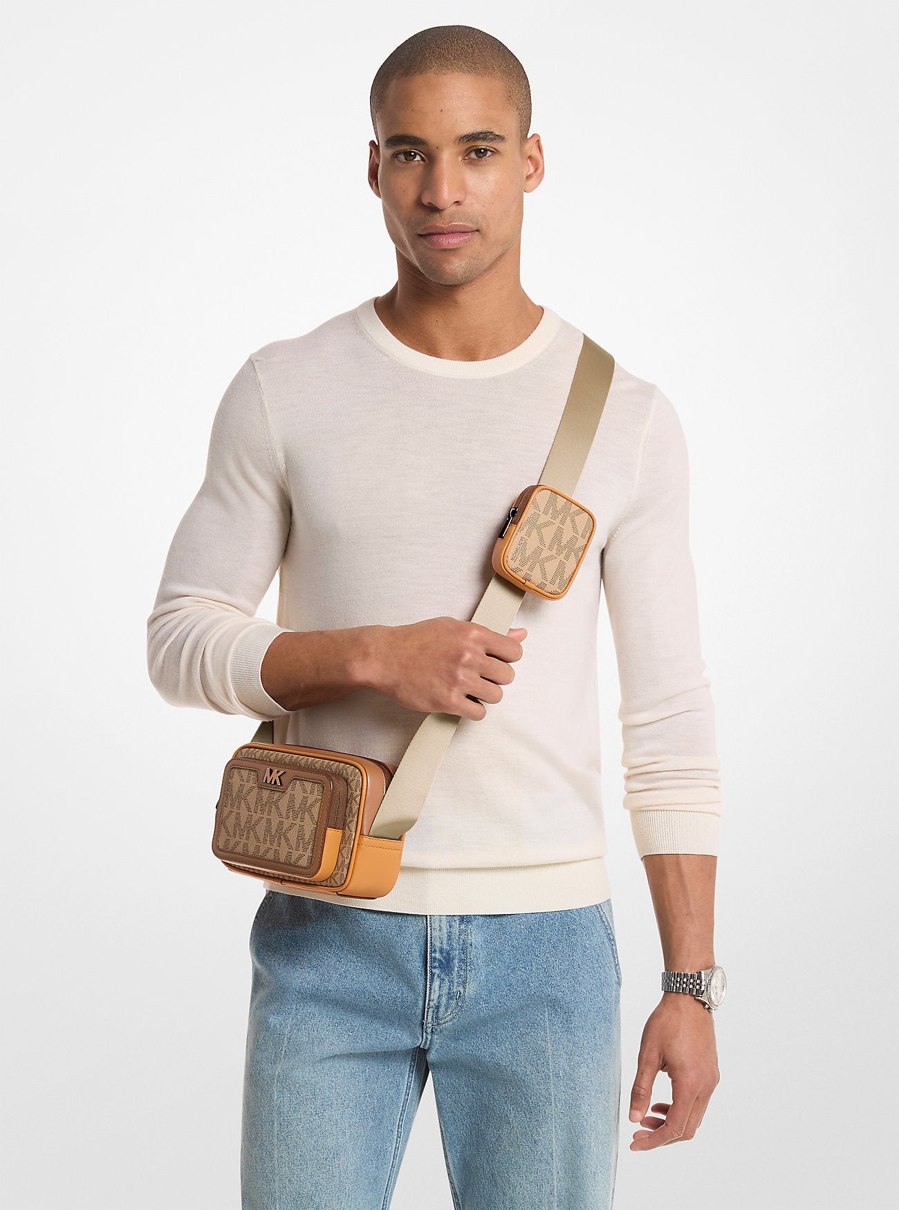 Cooper Small Signature Logo Camera Crossbody Bag With Pouch Cml-Rorg Mul Cml-Rorg Mul