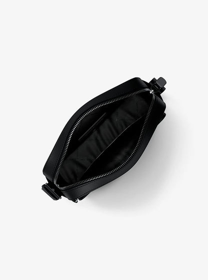 Cooper Pebbled Leather Flight Bag Black Black