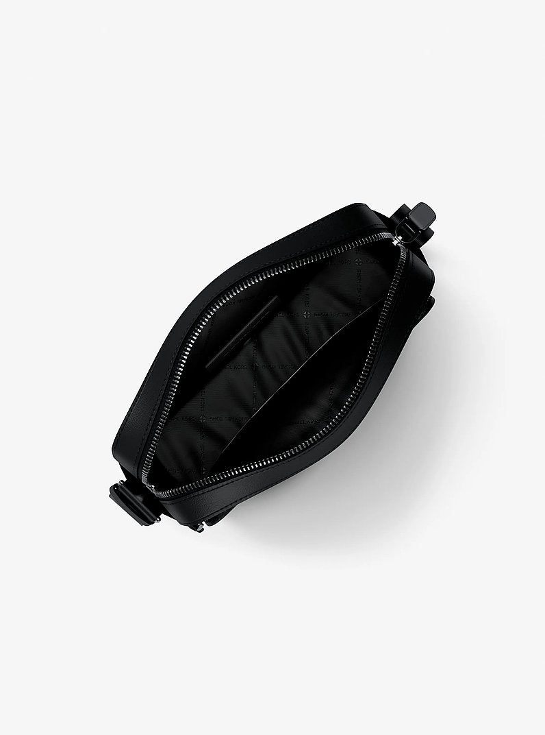 Cooper Pebbled Leather Flight Bag Black Black
