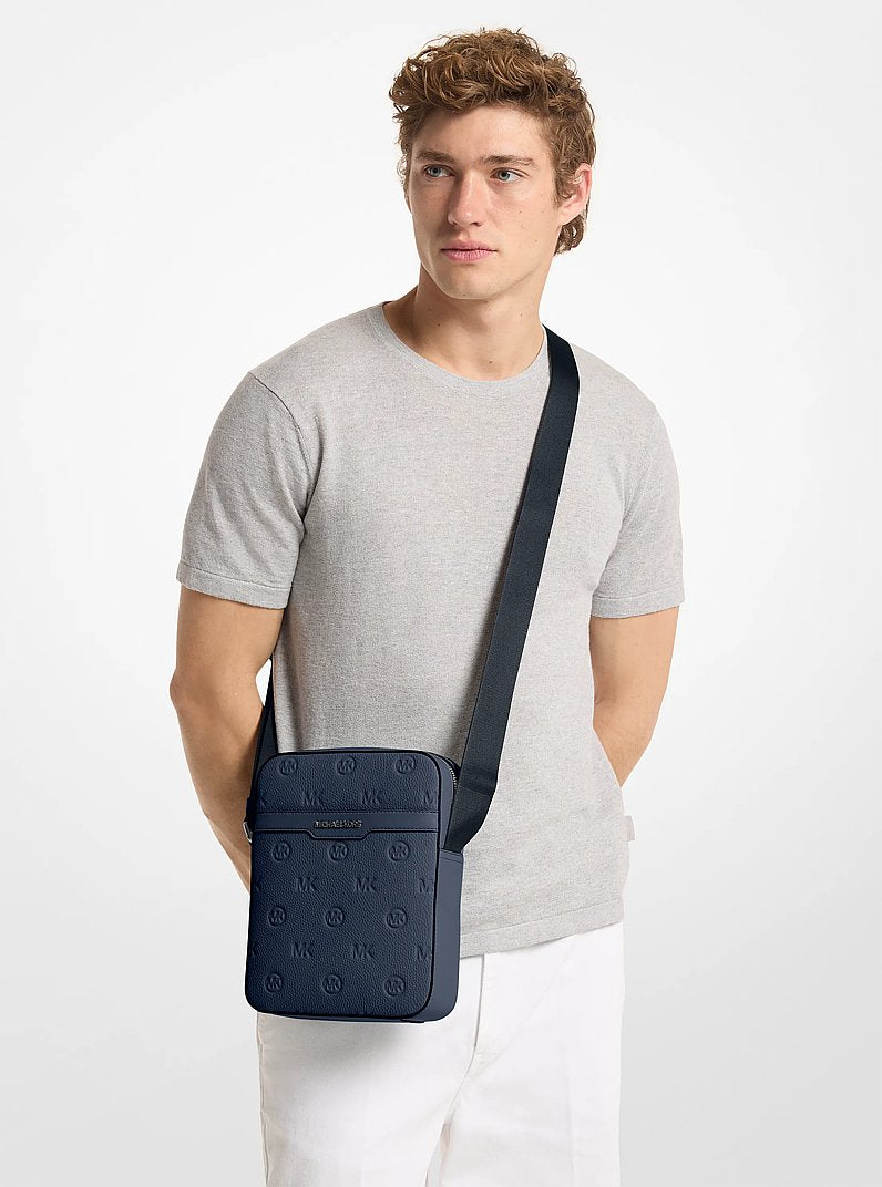Cooper Logo Debossed Flight Bag Navy Navy