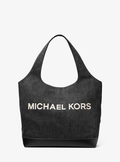 Cooper Medium Denim Tote Bag Black Wash Black Wash
