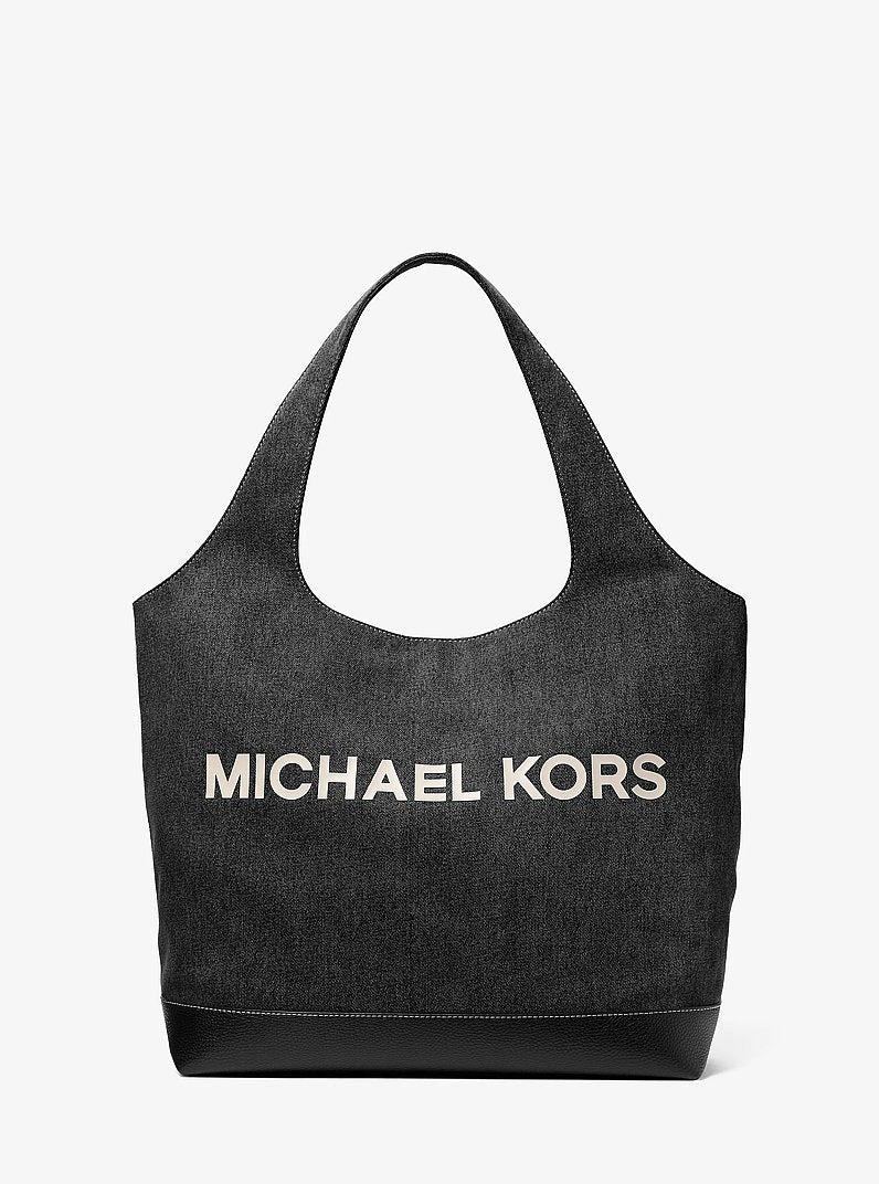 Cooper Medium Denim Tote Bag Black Wash Black Wash