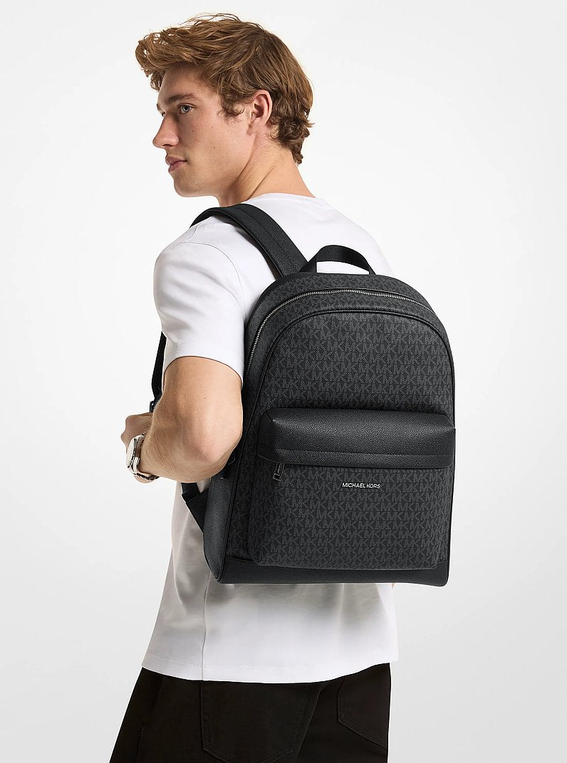 Pacey Medium Signature Logo Backpack Black Black