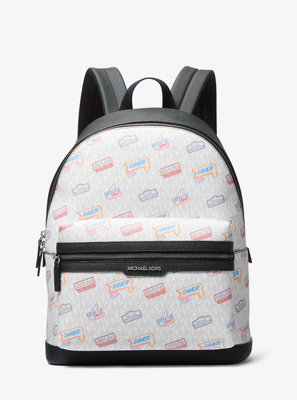 Cooper Embellished Signature Logo Dome Backpack Optic White Optic White