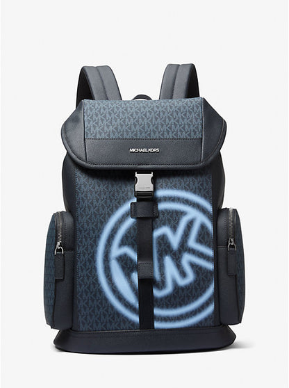 Micheal Kors Cooper Embellished Signature Logo City Backpack Light Sky