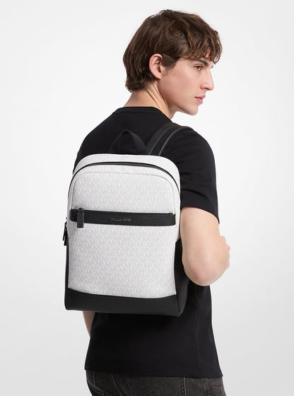 Cooper Medium Signature Logo Backpack Bright Wht Bright Wht