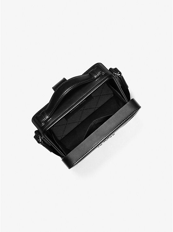 Cooper Embellished Signature Logo Crossbody Bag Black