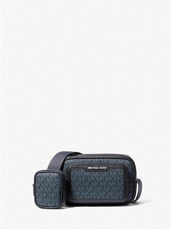 Micheal Kors Cooper Signature Logo Camera Crossbody Bag With Pouch 