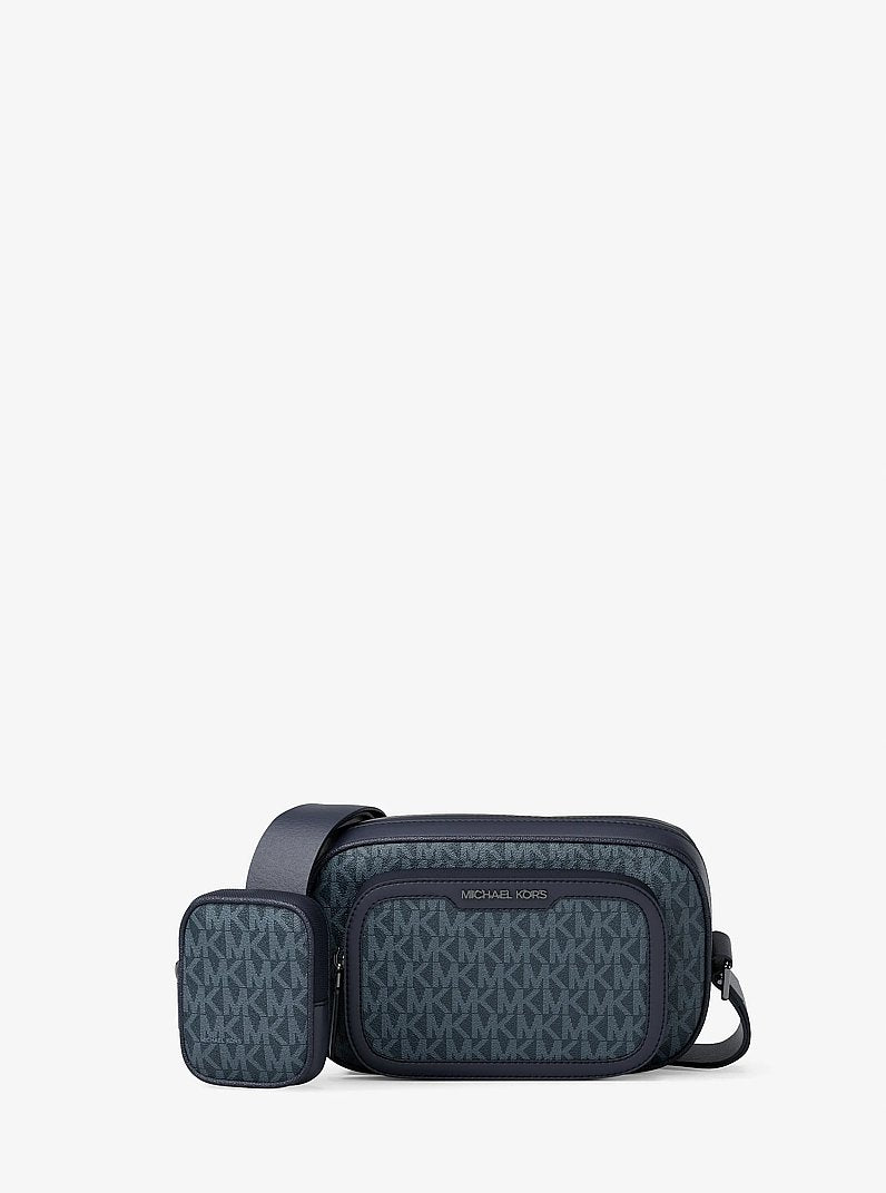 Cooper Signature Logo Camera Crossbody Bag With Pouch Admrl-Plblue Admrl-Plblue