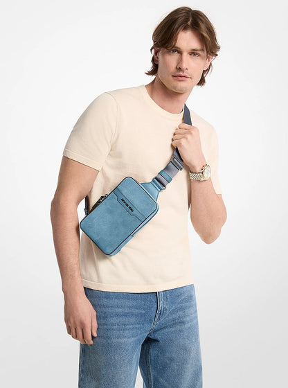 Cooper Medium Suede Sling Pack Denim Denim