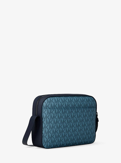 Cooper Embellished Signature Logo Flight Bag Denim Denim