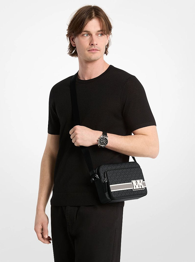 Cooper Embellished Signature Logo Flight Bag Black Combo Black Combo