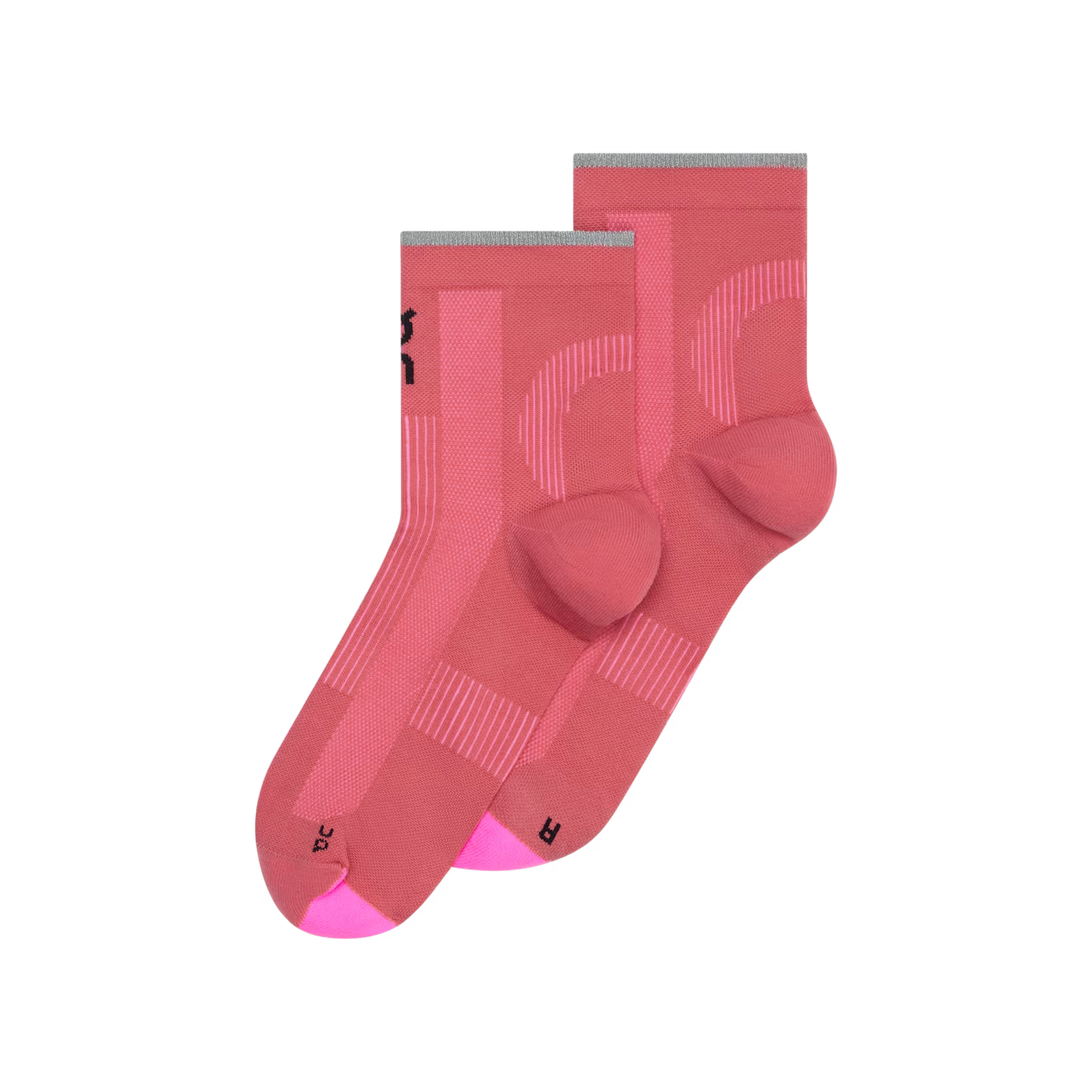 On Elite Run Sock Mid Camellia | Azalea