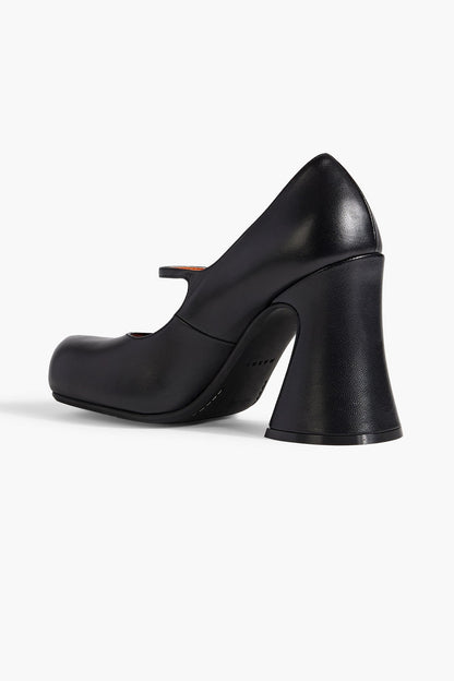Marni Leather Mary Jane Pumps Black Women's