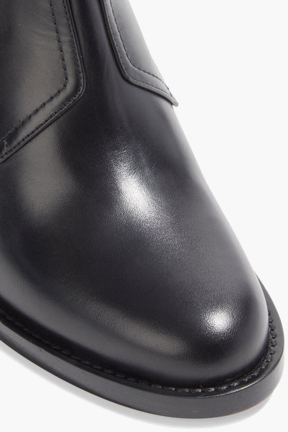 Valentino Garavani Rockstud Leather Ankle Boots Black Women's