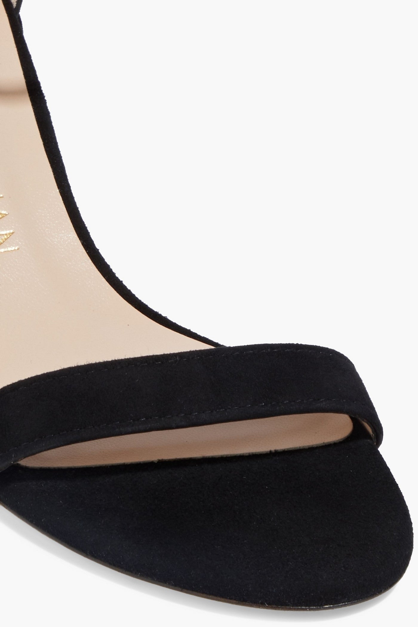Stuart Weitzman Simple Suede Sandals Black Women's