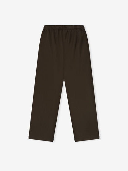 Essentials Satin Fleece Lounge Sweatpant Brown