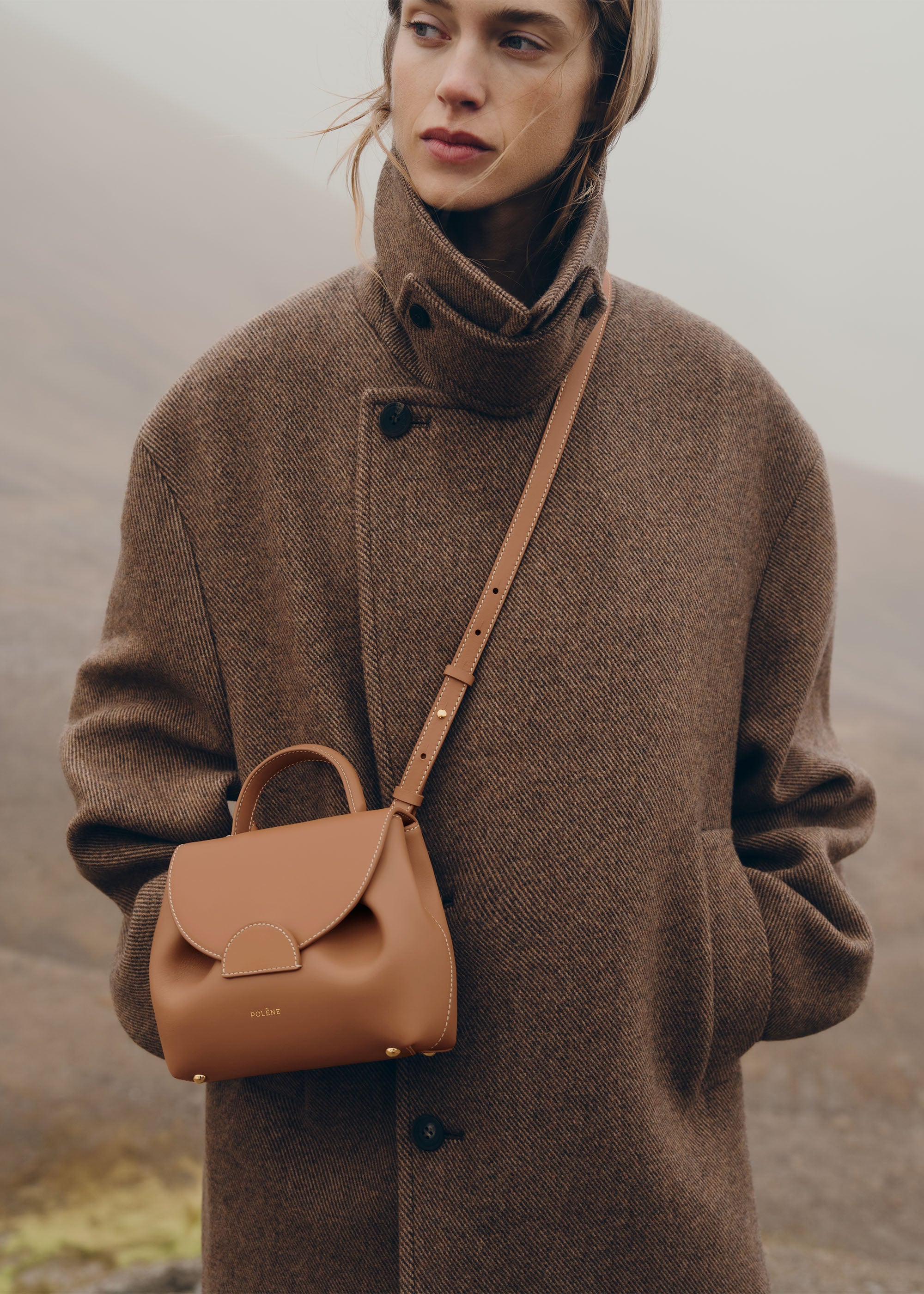 POLÈNE Numero Un Nano Polene Numero Un Nano Smooth Camel | Buy Bags Online in India