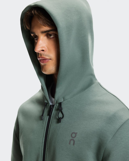 On Focus Tech Zip Hoodie Olive