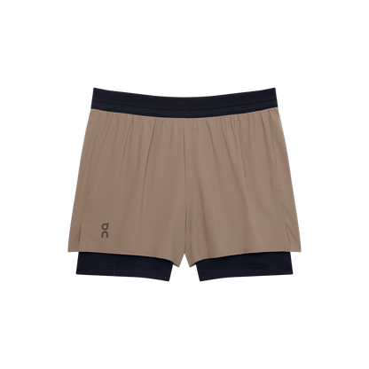 On 3" Performance 2/1 Shorts Cinder | Black (Women'S)