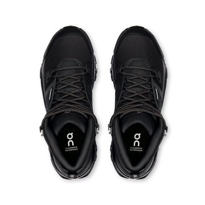 On Cloudrock Mid Waterproof Black Black (Women'S)