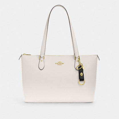 Coach Trigger Snap Bag Charm Gold Black