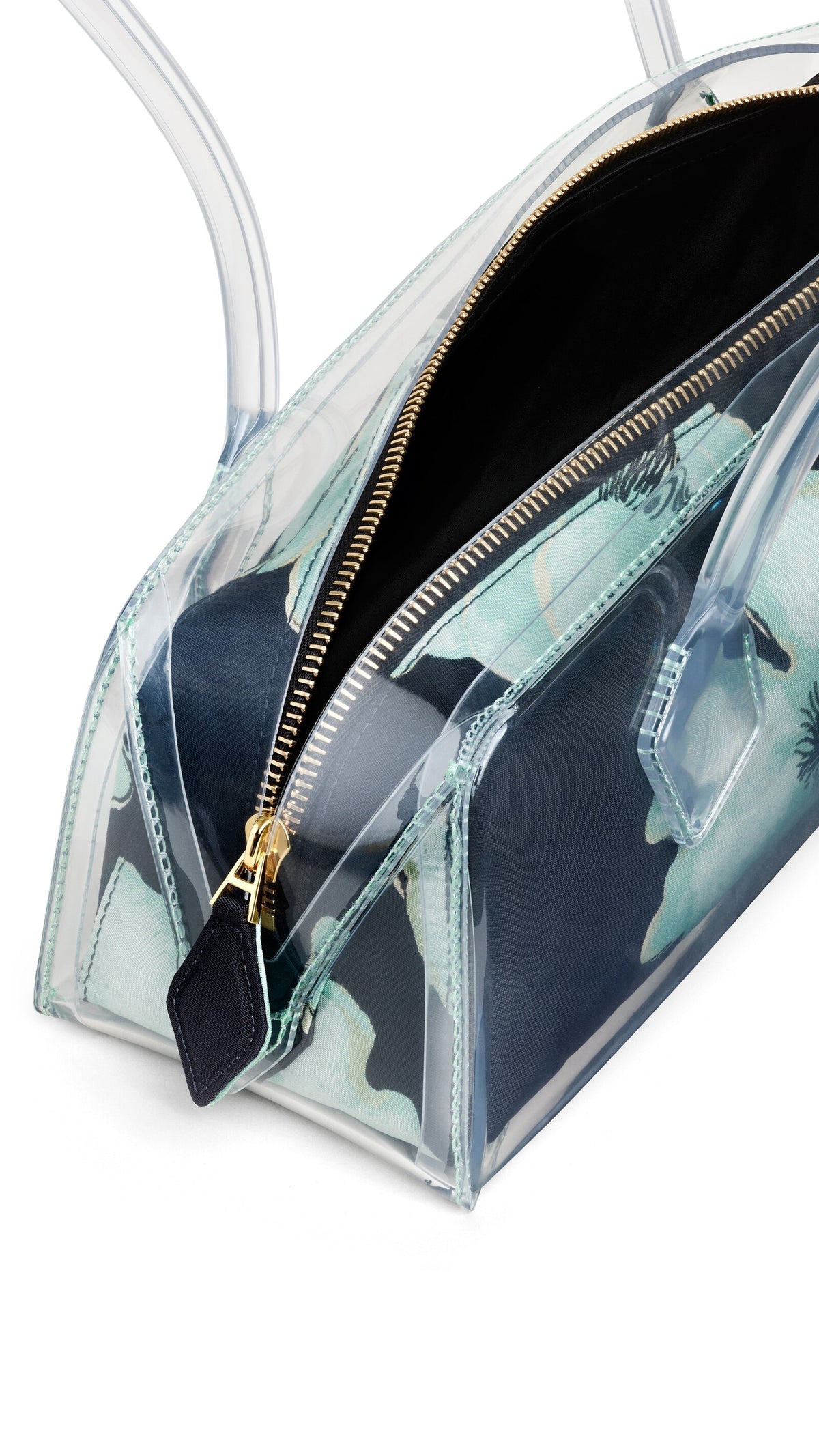 Alaïa Le Teckel Medium Bag In Polyurethane And Flower Print