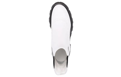 Alexander McQueen Wander Chelsea Boots White Black (Women's)