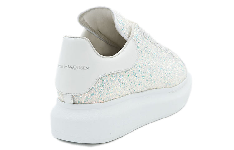 Alexander McQueen Oversized White Ice Glitter (Women's)