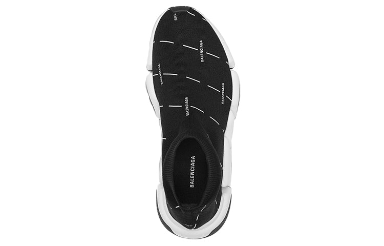 Balenciaga Speed 2.0 Black White Logo (Women's)